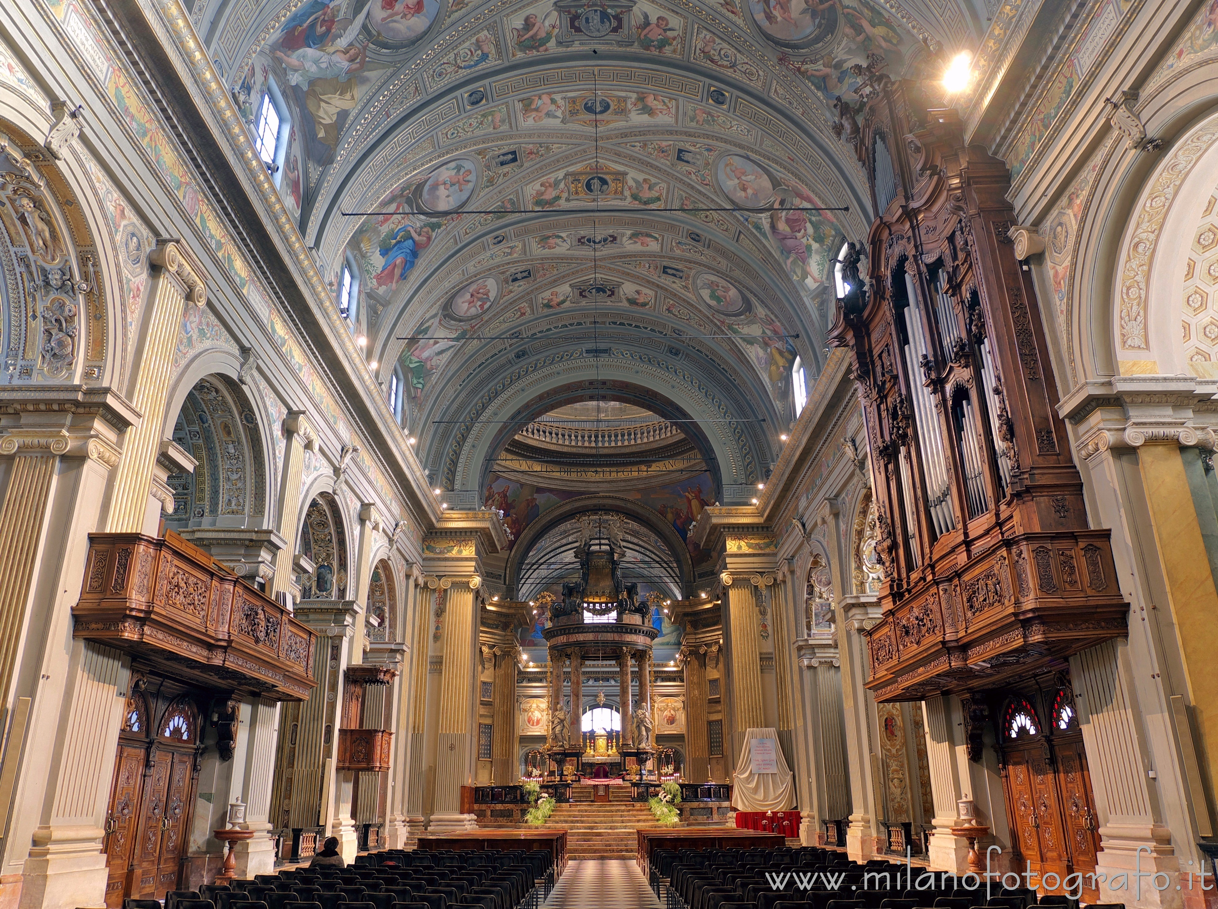 Caravaggio (Bergamo, Italy) - Interior of the church of the Sanctuary of Caravaggio